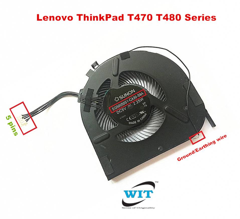 Lenovo ThinkPad T480s Cooling Fan Heatsink 01HW697 