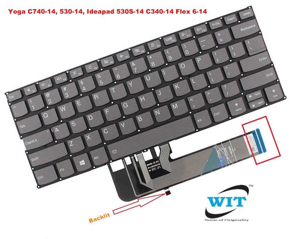 Keyboard for Lenovo Yoga C74014 C74014IML 53014ARR 530S14ARR