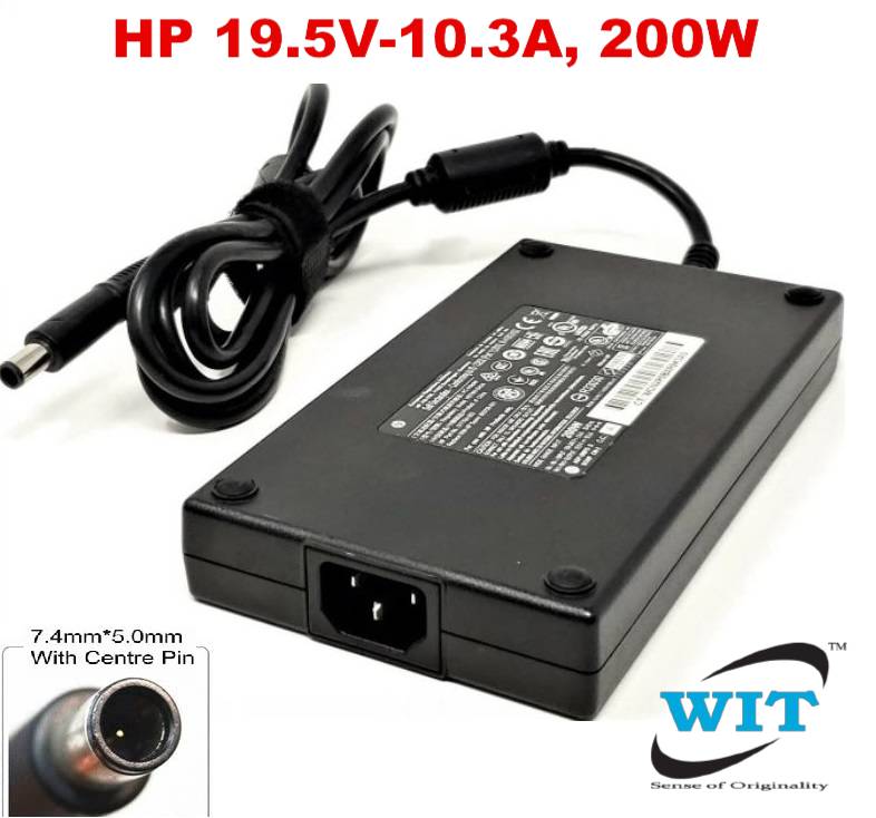 HP 19.5V 10.3A, 200W (7.4mm*5.0mm, inside pin) AC Adapter Charger For HP  Elitebook Touchsmart Zbook/OMEN series P/N: HSTNN-CA24 677764-002 A200A05DL  