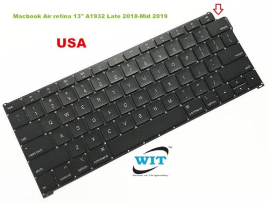 velgørenhed Hvordan Settle A1932 Keyboard or Keypad for Apple MacBook Air 13" Touch Bar A1932 Late 2018  & Mid 2019 - WIT Computers