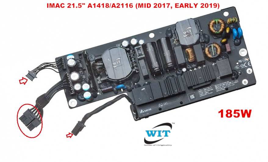 ICTION New 185W PSU A1418 Power Board Supply for Apple iMac 21.5 A1418 Late 2012 Early 2013 Mid 2014 Late 2015 Year