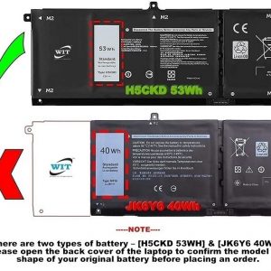 K KYUER H5CKD Laptop Batterij voor Dell Latitude 3410 3510 Inspiron 5300 5401 5408 5501 5502 5508 5509 5400 5406 7405 7300 7306 7500 7506 2-in-1 Vostro 5300 5301 5401 Series JK6Y6 9077G 7T8CD TXD03