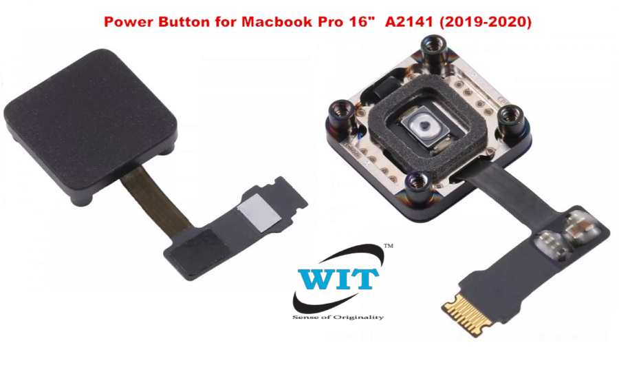 honning Urimelig fascisme Touch ID Power ON/OFF Button APN: 6661-14481 with cable for Apple MacBook  Pro 16 inch retina Touch Bar A2141 (Late 2019-Mid 2020) - WIT Computers