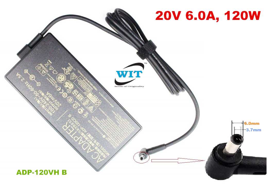 20V 10A 200W 6.0*3.7mm Laptop AC Adapter Charger for ASUS ADP-150CH B