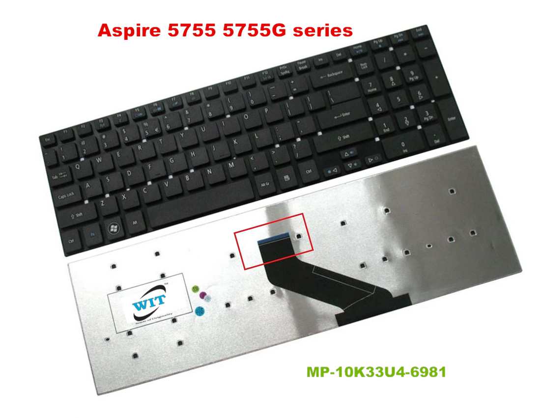 fil mızrak Spor yap  Laptop Keyboard for Acer Aspire 5755 5755G 5830 5830G 5830T V3-551 V3-571  V3-772 V3-772G V3-551G V3-771 V3-731 V3-731G series, P/N: KB.I170A.410,  KBI170A410, MP-10K33U4-6981, PK130IN1A00 - WIT Computers