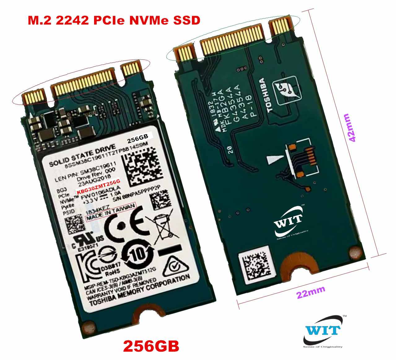 SSD M2 NVMe PCIe 3.0x2 2242 M.2 SSD 512GB 256GB 1T Hard Drive disk