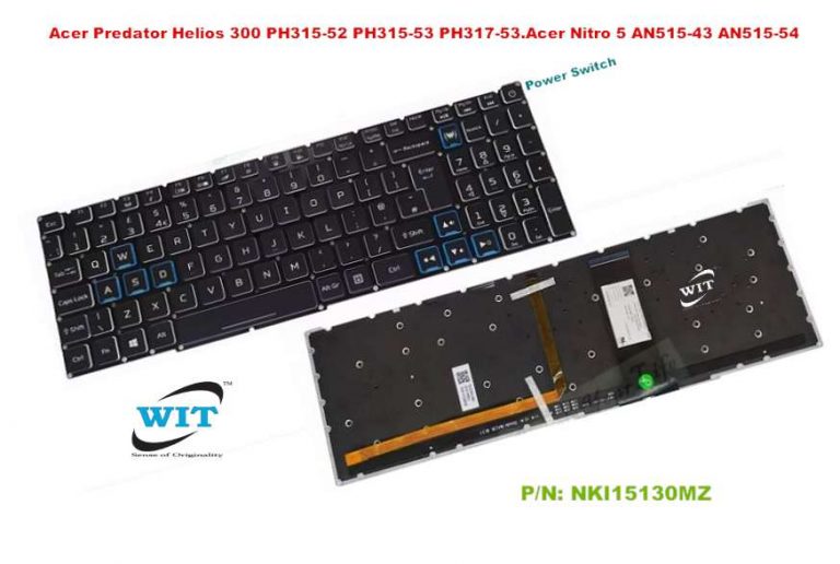 Laptop Keyboard or Keypad for Acer Predator Helios 300 PH315-52 PH315 ...