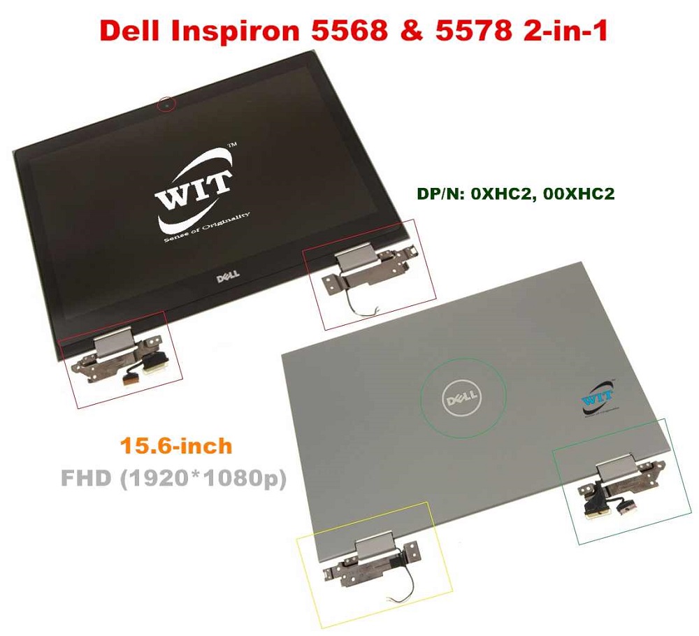 .6" FHD  xp Touchscreen Full LED Assembly for Dell