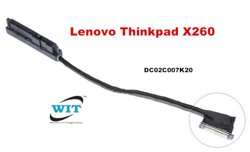Metafor tryk aluminium 2.5" SATA HDD/SSD Connector Cable for Lenovo Thinkpad X260 BX260 P/N:  DC02C007K00 DC02C007L00 01AW442 - WIT Computers