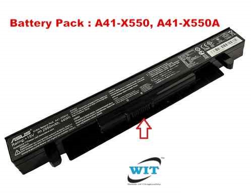 JayoWade A41-X550E Laptop Battery for ASUS K550D K550DP D451V