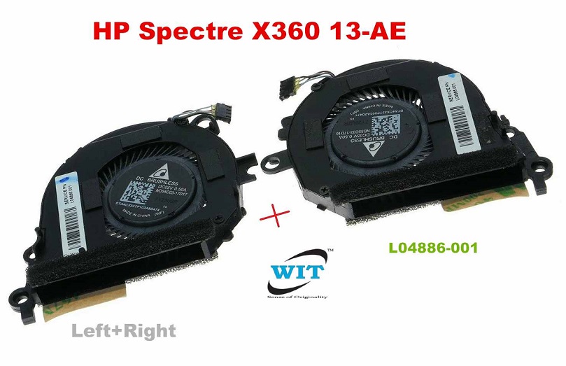 Laptop Cooling Fan for HP 13 "Spectre X360 13t-ae000 L04885-001 L04886-001 