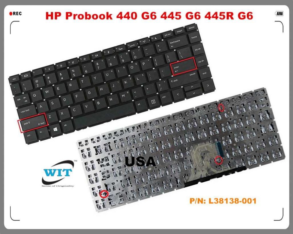 Laptop Keyboard/Keypad for 14.0inch HP Probook 440 G6, HP Probook 440