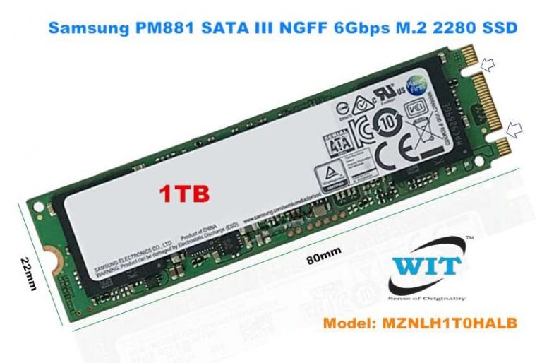 1TB Samsung PM881 TLC SATA III NGFF 6Gbps M.2 2280, Sk Hynix