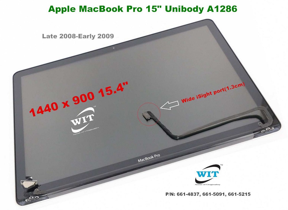 NEW Genuine Apple Unibody Macbook Pro 15" A1286 15.4" LCD Screen Glass cover 