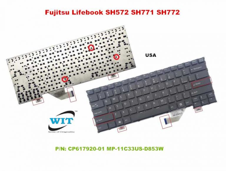 Clavier Pour Fujitsu P7120 - Réf. K060733B1 REV 01 - Occasion Fonctionnel
