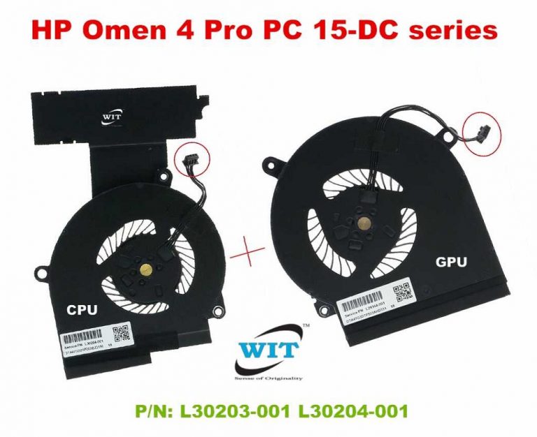 Gaming Laptop internal CPU+GPU cooling fan for HP Omen 4 Pro PC 15DC