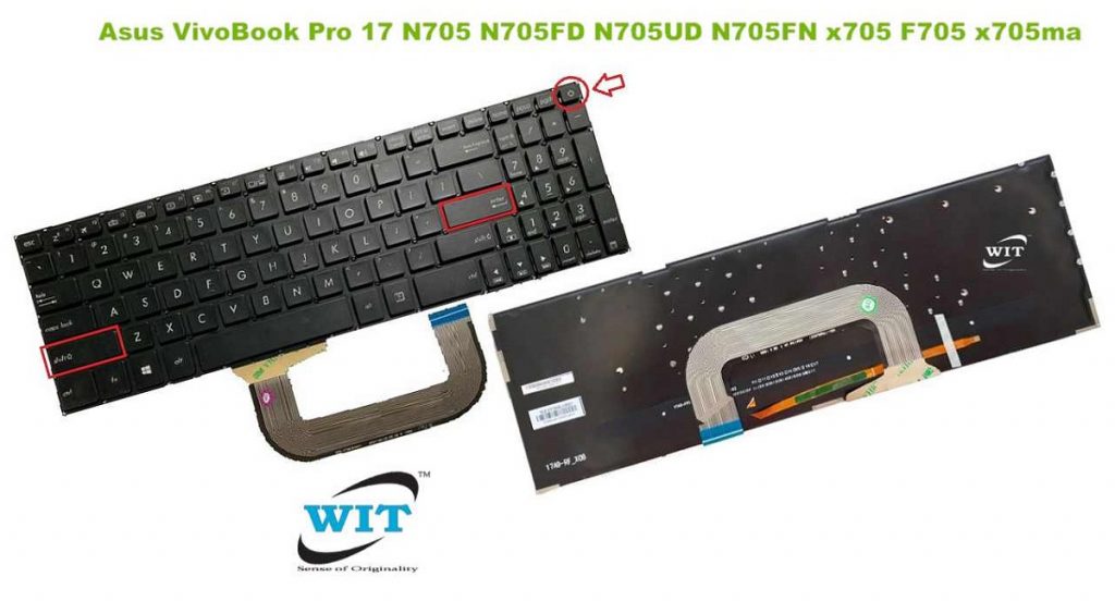 Laptop internal Keyboard or Keypad for Asus VivoBook Pro 17 x705 x705ma