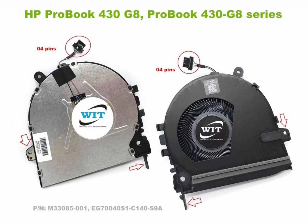 Laptop internal CPU cooling fan for HP ProBook 430 G8, ProBook 430G8