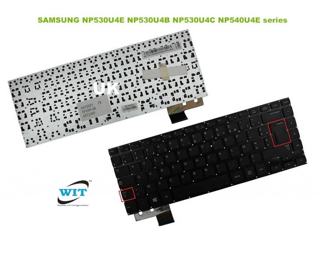 Laptop Keyboard for SAMSUNG NP530U4E NP530U4B NP530U4C NP540U4E series