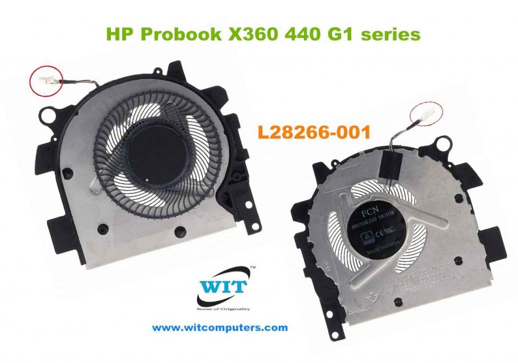 Laptop CPU internal cooling fan for HP Probook X360 440 G1 series, P/N