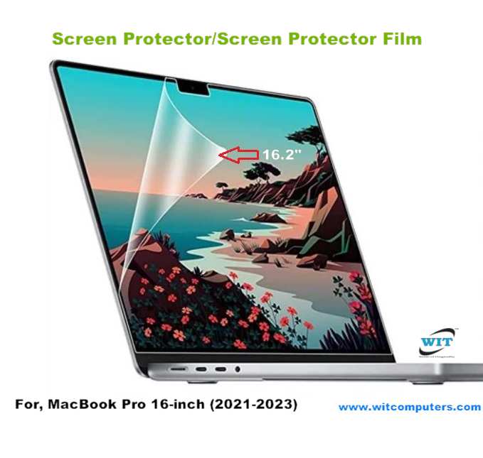 Film De Protection écran Blindé SLABO Pour MacBook Pro 16 (2019) - Lot De 2, Antichoc 13 KN, Dureté 5H, Antitrace