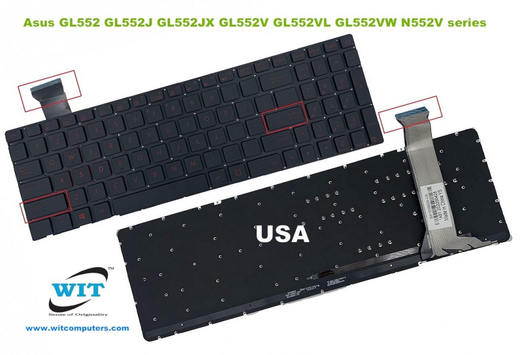 Laptop internal Keyboard/Keypad for Asus ROG GL552 GL552J GL552JX ...