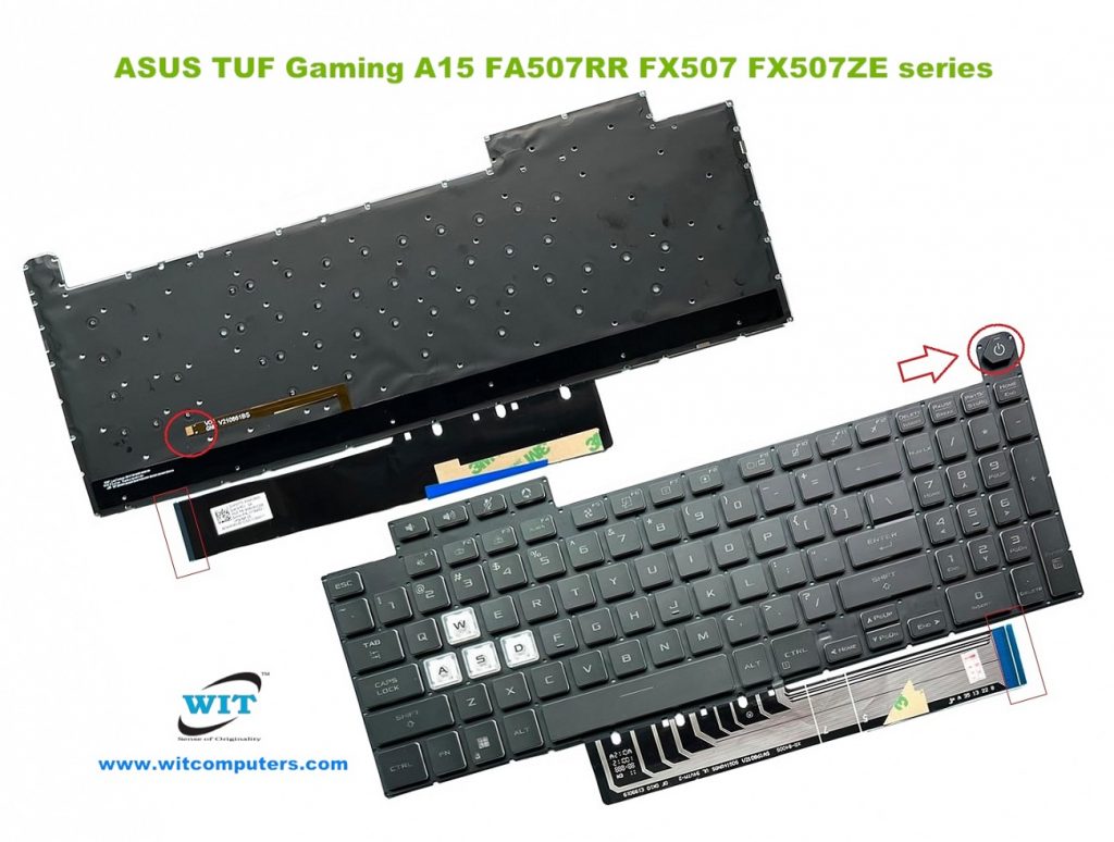 12pcs For Asus TUF Gaming A15 FA507 FA507RC FA507RF FA507RW FA507RM