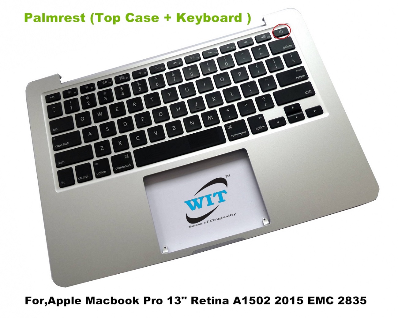 15" MacBook Pro Retina A1398 (2013-2014) Top Case – Original Apple Keyboard, Trackpad & Battery Assembly