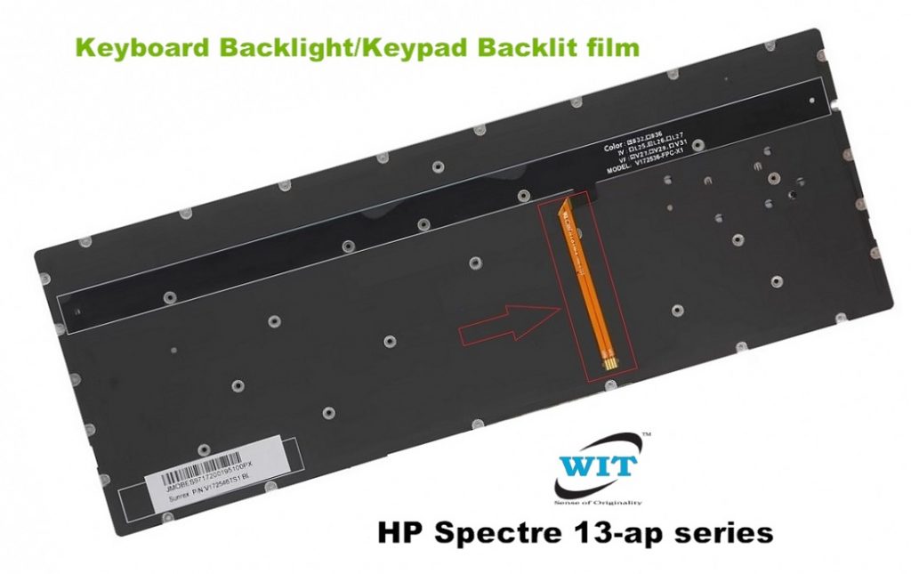Clavier AZERTY Français Rétroéclairé Pour HP Spectre 13-3000nf - Neuf Original