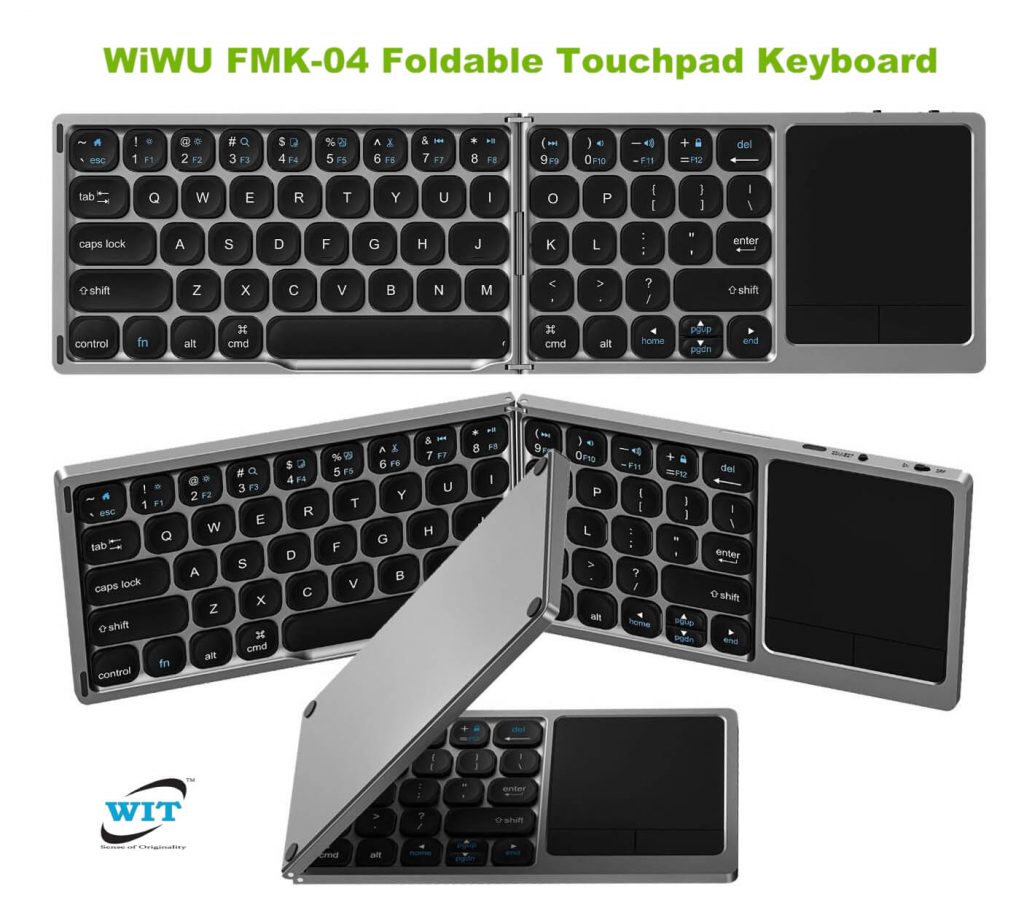 WiWU FMK04 Foldable Touchpad Keyboard/ WiWU wireless Rechargeable