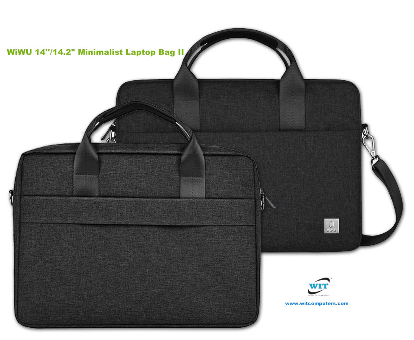 Minimalist Laptop Bag II (Black)