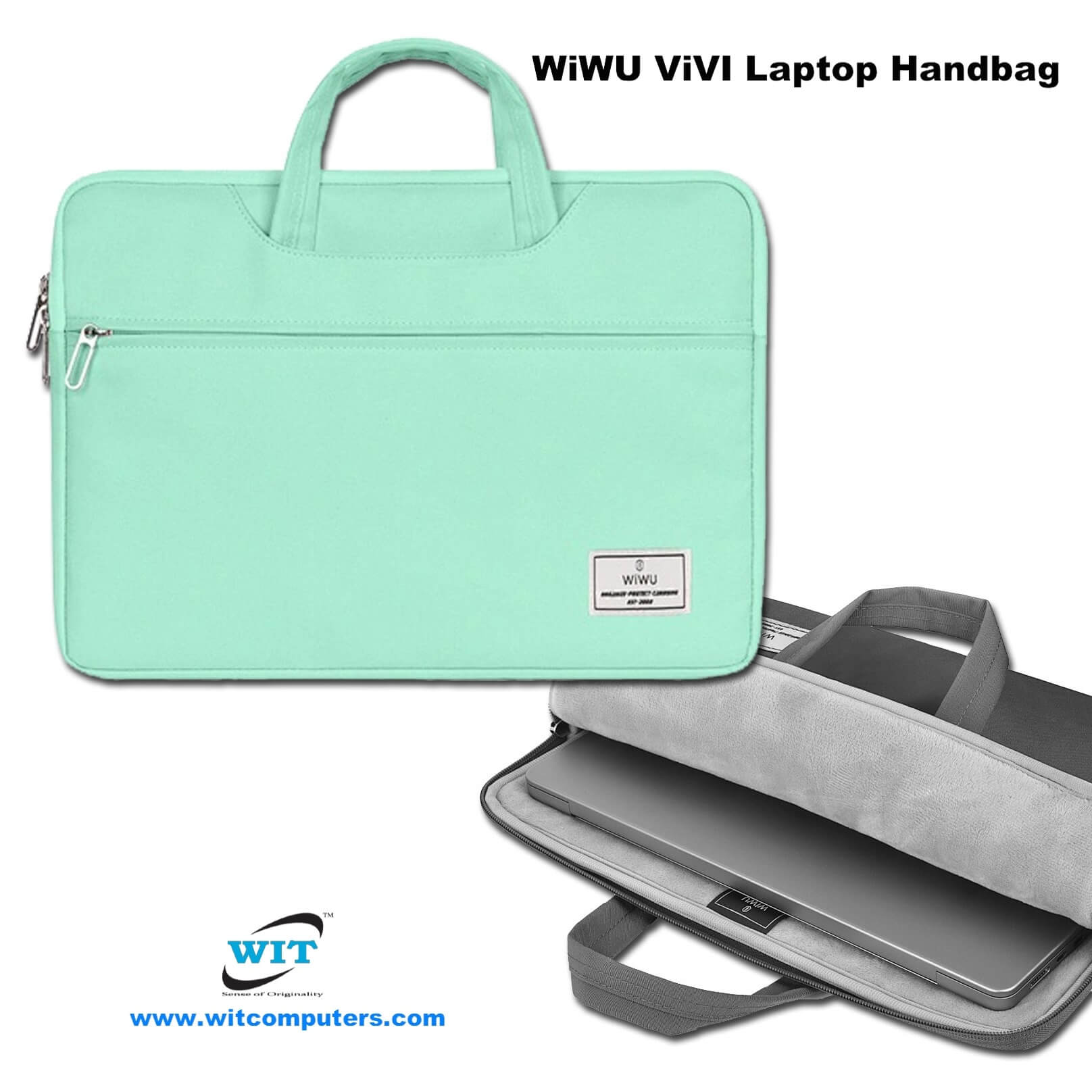 ViVI Laptop Handbag(Green)
