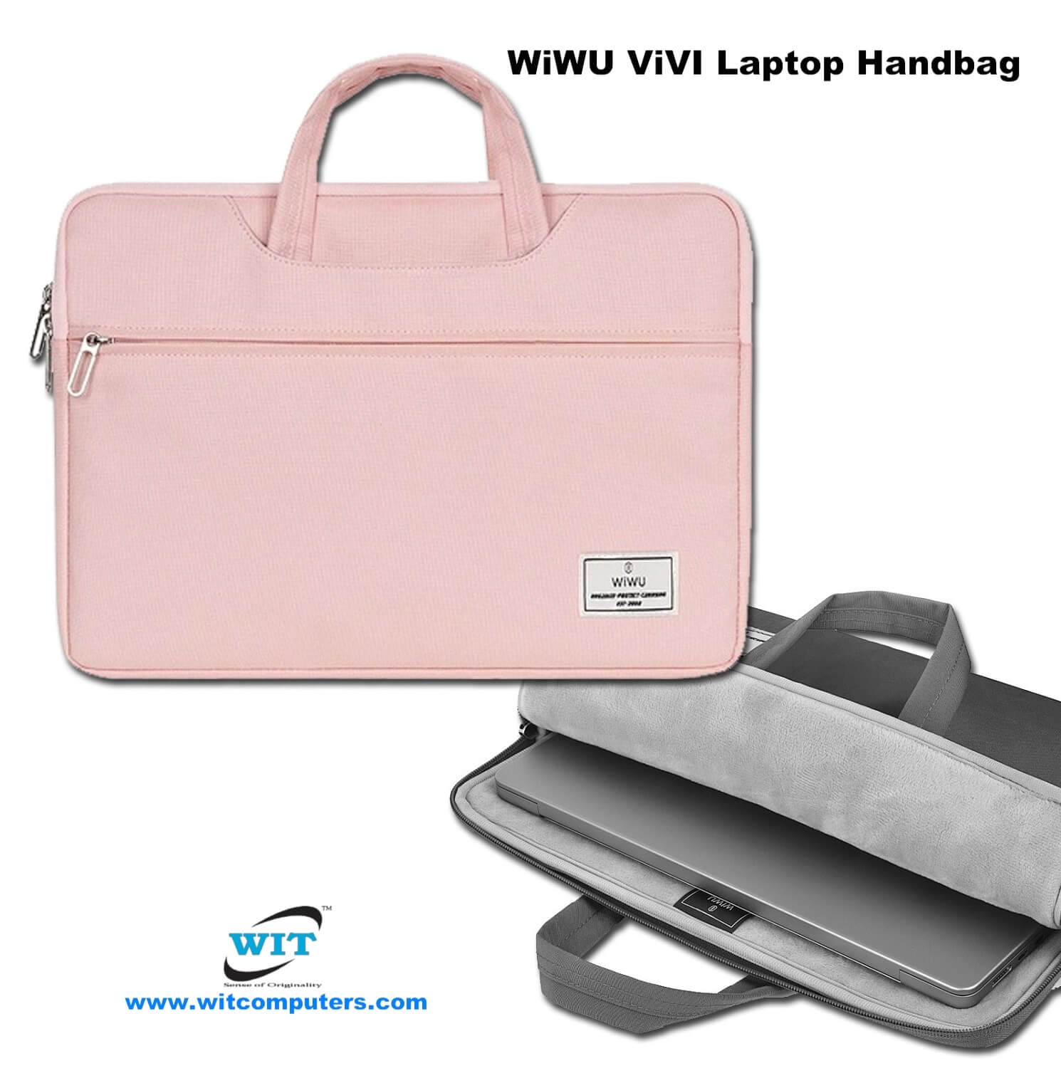ViVI Laptop Handbag(Pink)